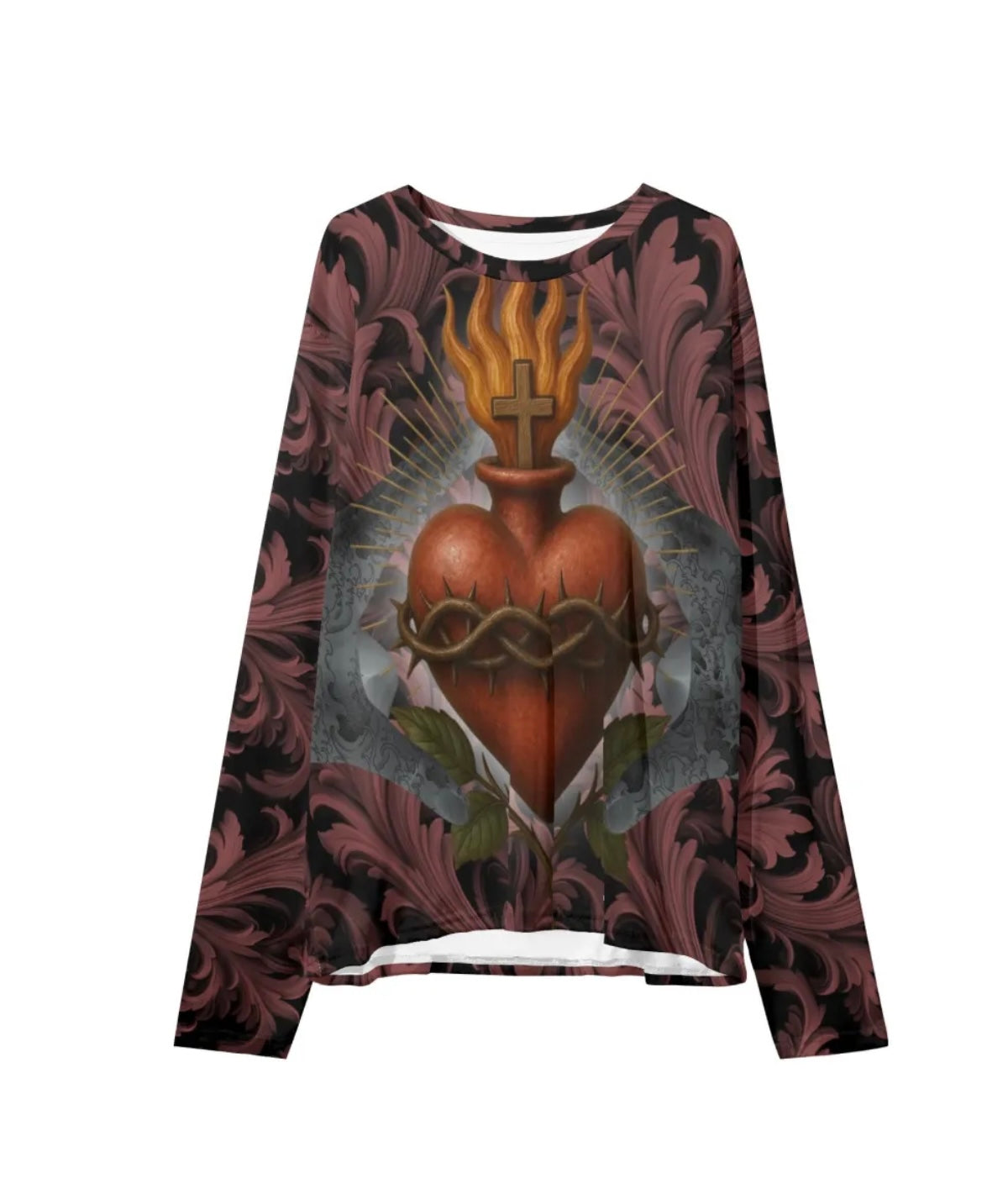 Pullover felpa CUORE SACRO