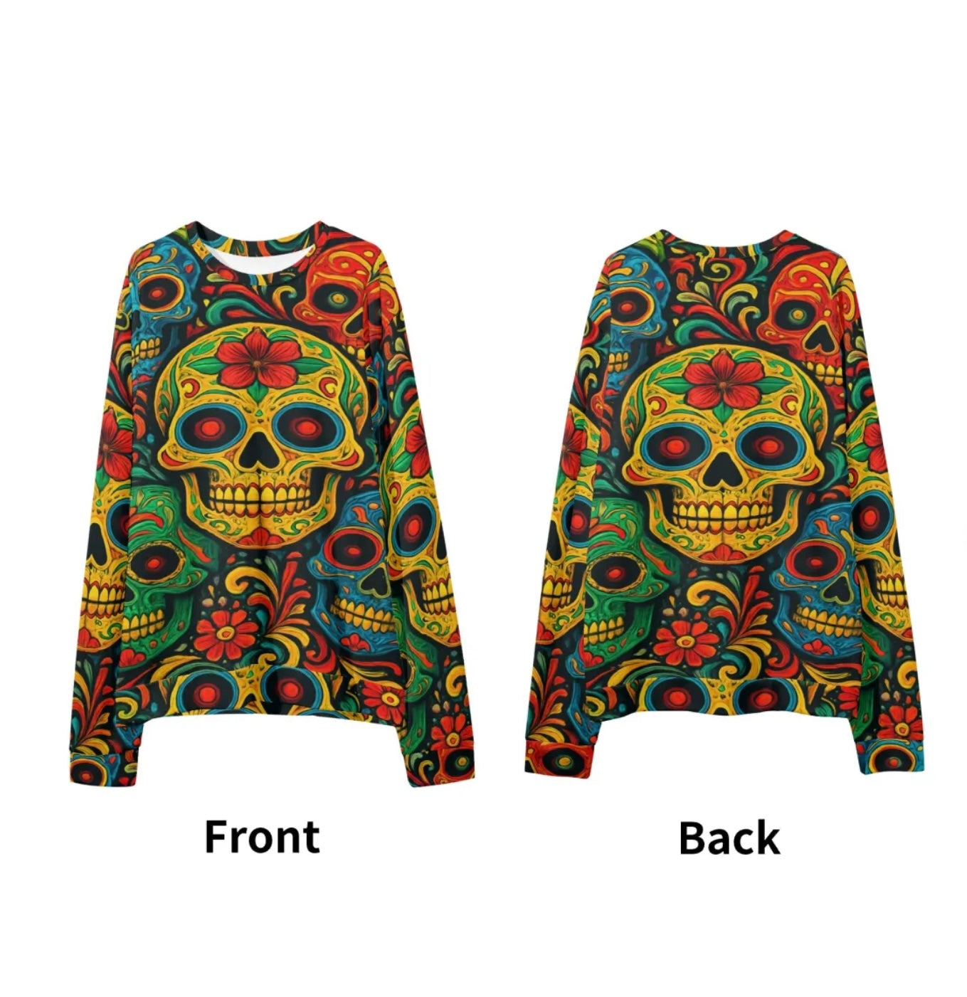 Pullover felpa SKULL BLOOM