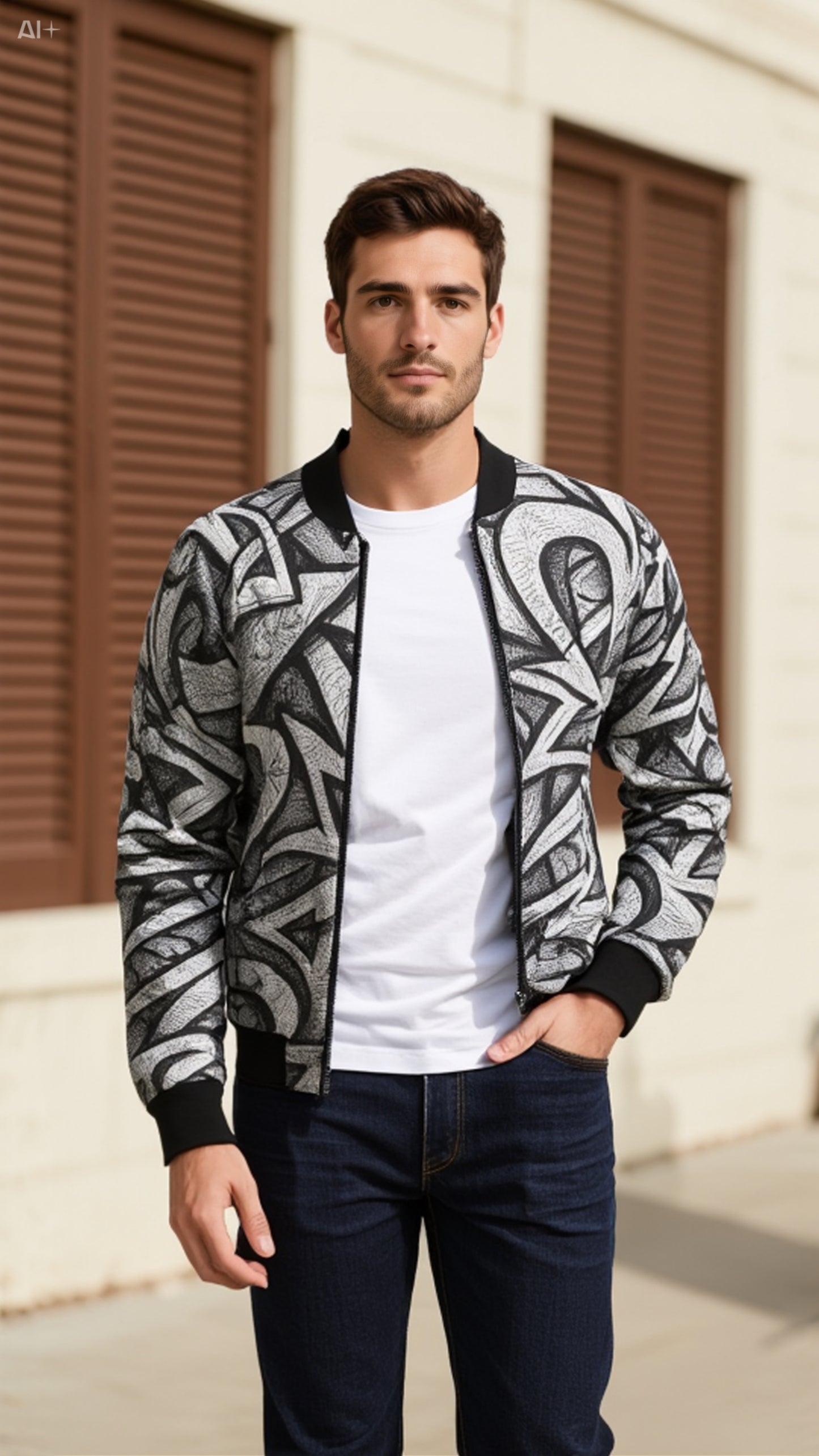 Bomber SKETCH BLACK&WHITE