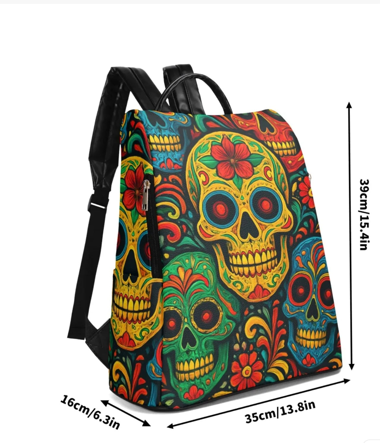 Zaino in ecopelle SKULL VIBE