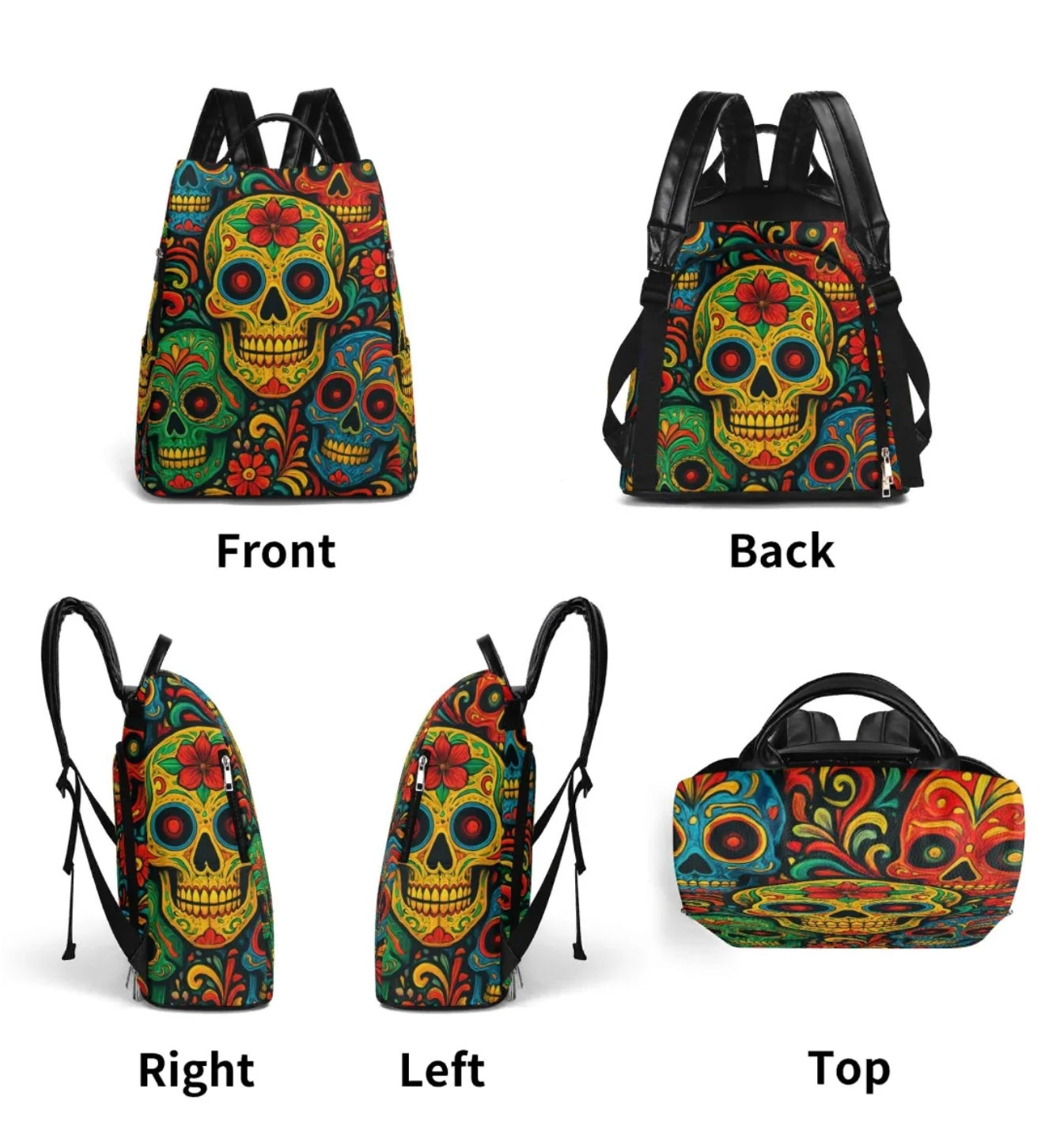 Zaino in ecopelle SKULL VIBE