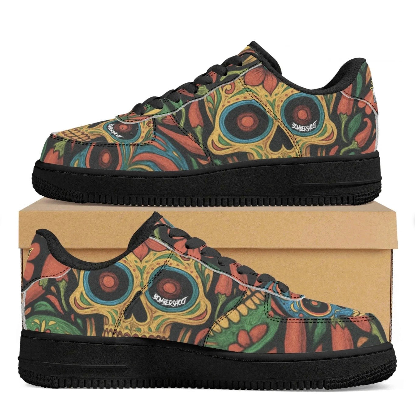 Scarpe in ecopelle santa muerte