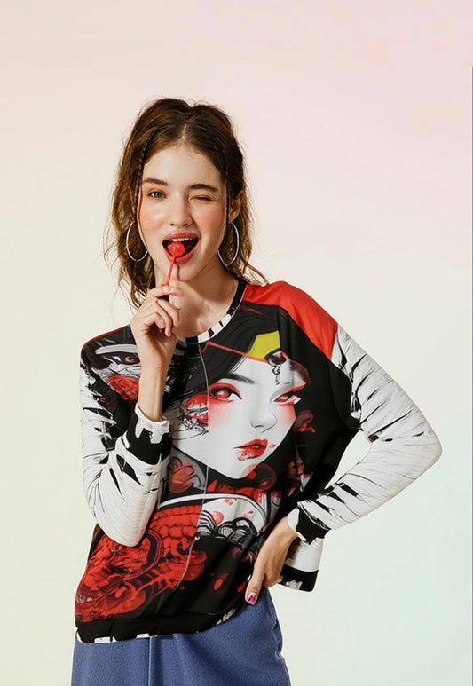 Pullover felpa RED ONI MUSE